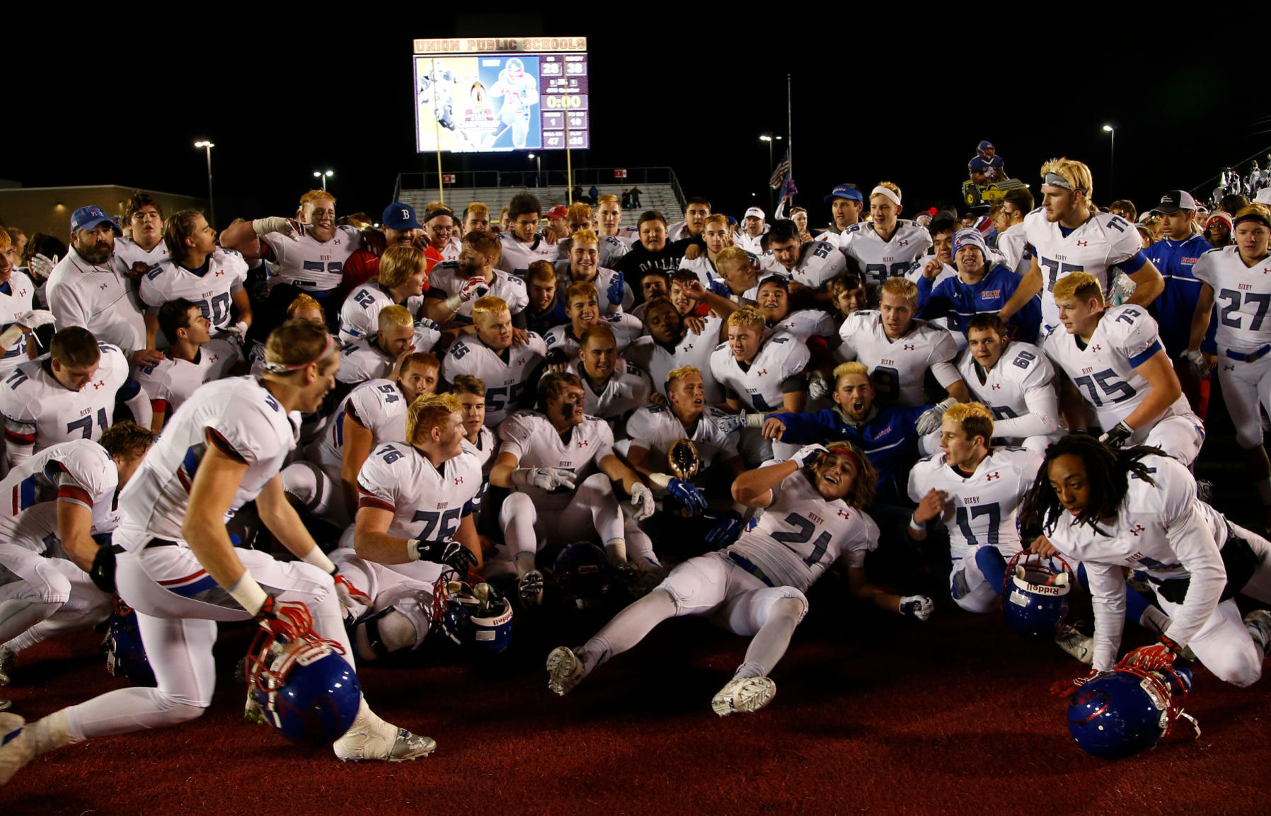 2015: No. 4 Bixby 38, No. 3 Sand Springs 28